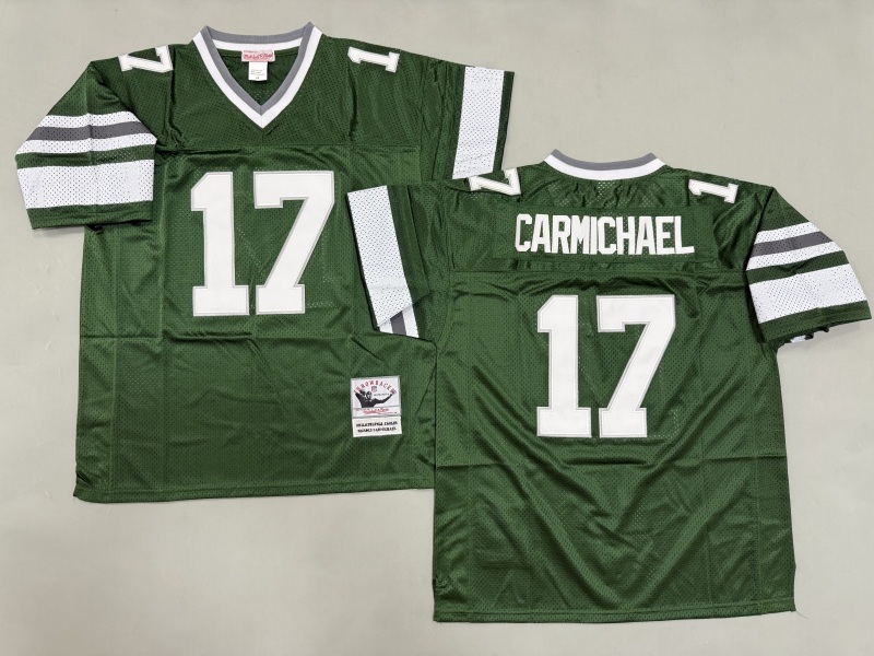 Men 2025 Philadelphia Eagles #17 Carmichael green Throwback Limited NFL Jersey style 001->philadelphia eagles->NFL Jersey